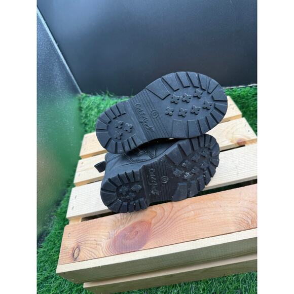 Cat&Jack Kids- Black-Combat Boots-Size 6 - Picture 9 of 10